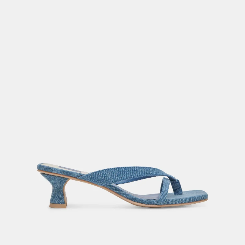 BREVEL HEELS BLUE DENIM