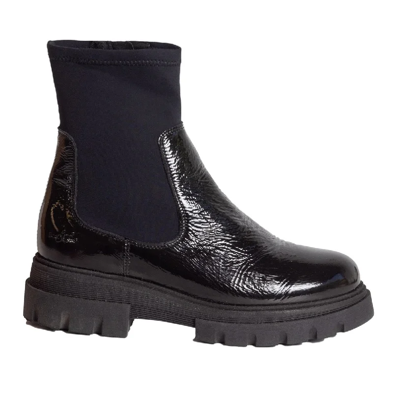 Bos and Co Women's Five Black Patent Waterproof