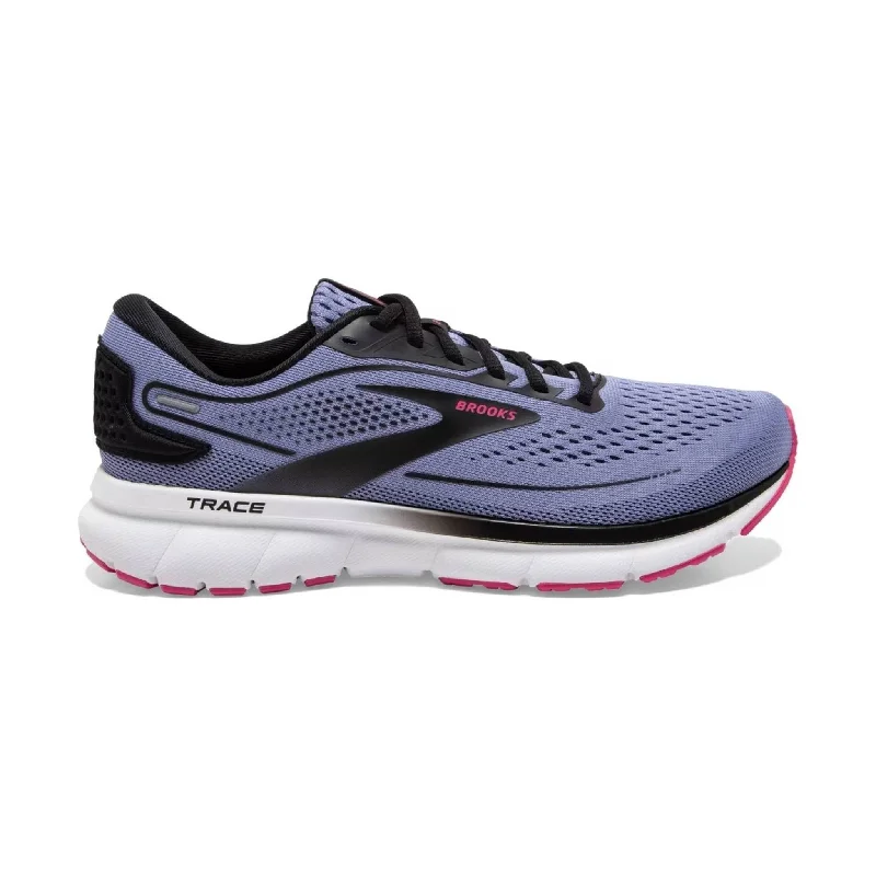 Brooks Women's Trace 2 Road Running Shoes - Purple Impression/Black/Pink