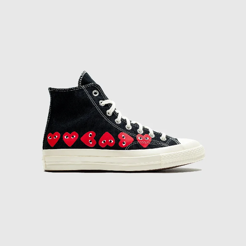 CHUCK TAYLOR ALL-STAR '70 HIGH "BLACK/RED MULTI HEART"