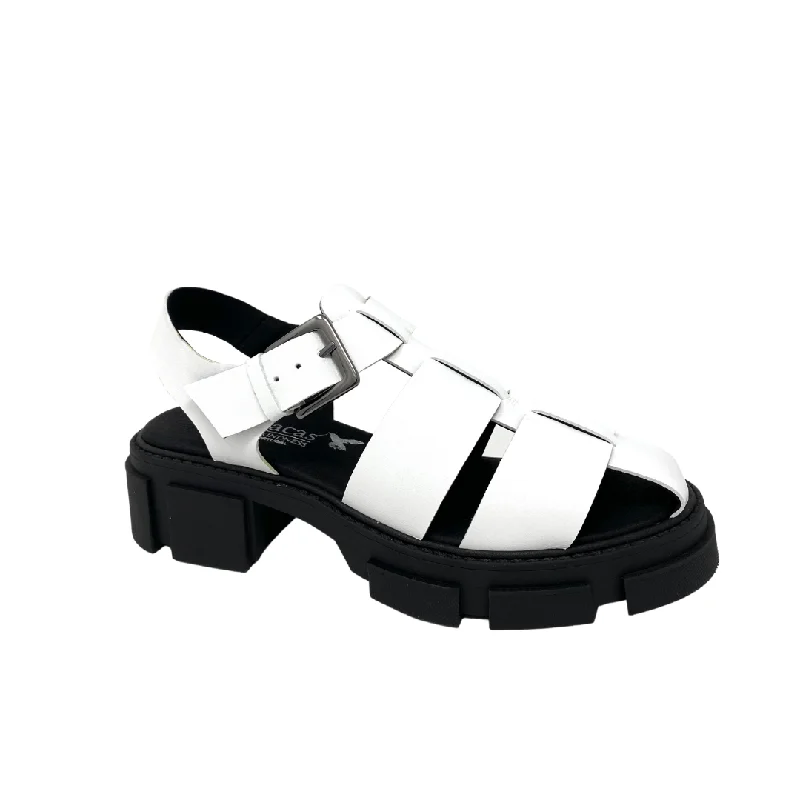 Tracie Sandal in White from Novacas