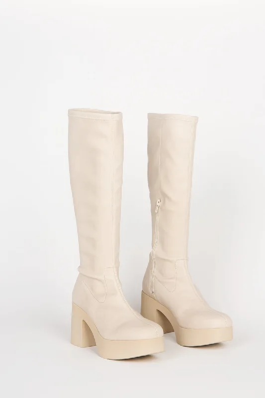 Marz Boot in Cream from Intentionally Blank