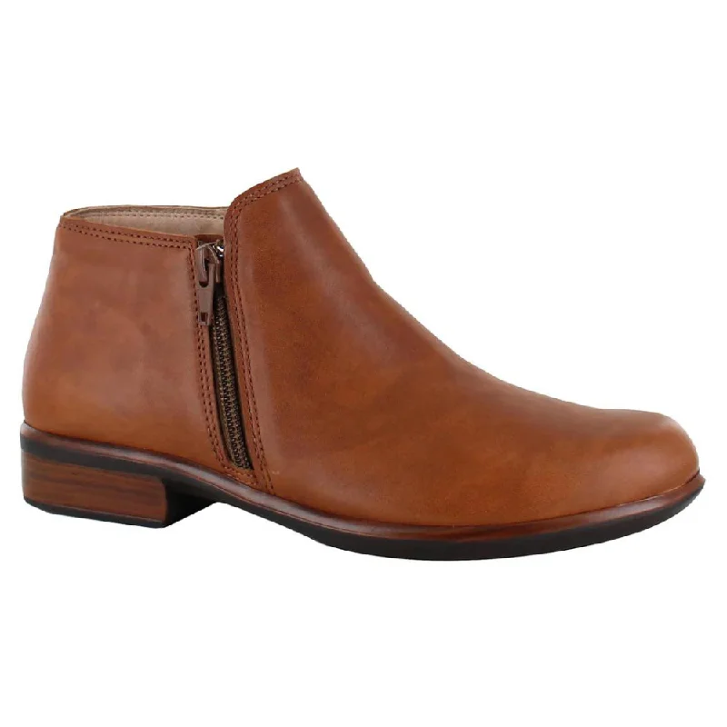 Naot Helm Brown Peanut Leather Bootie (Women's)