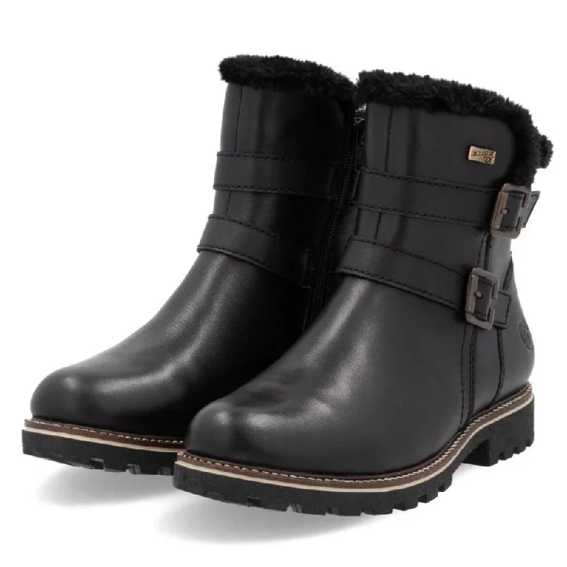 Remonte Samira 84 Black Leather Boot (Women's)