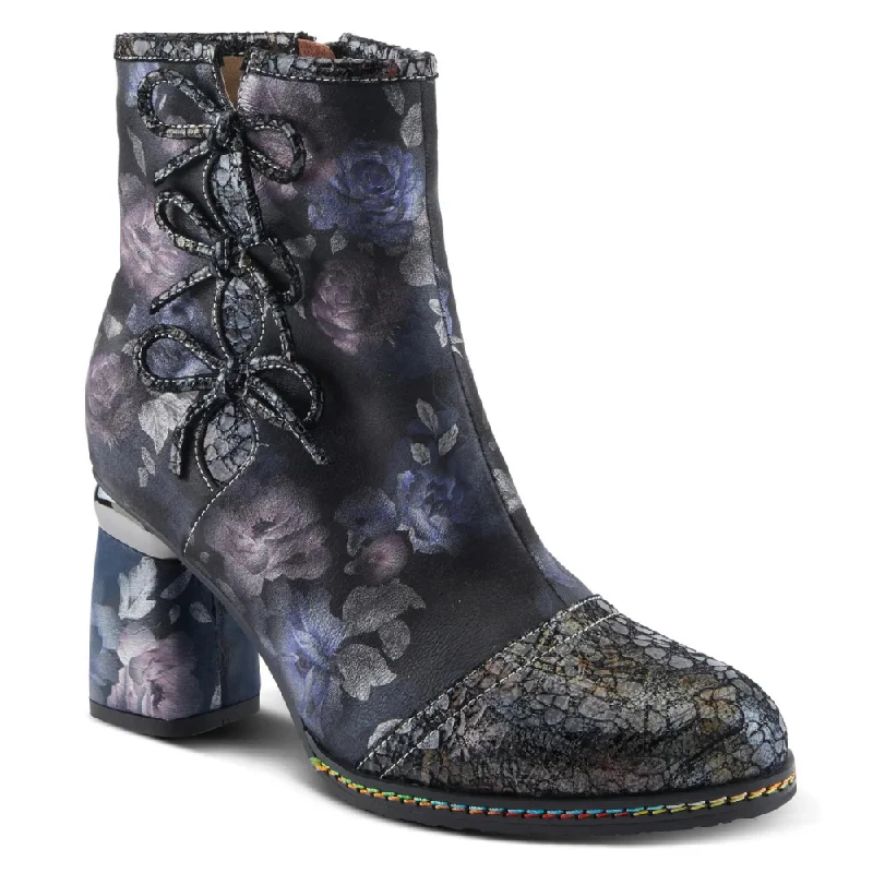 L'artiste By Spring Step Carre Black Multi Boot (Women's)